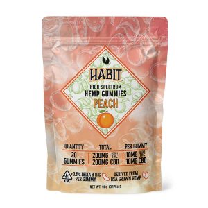 Habit Hemp Gummies Peach 200mg