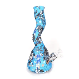 10" Twisted Neck Silicone Water Pipe