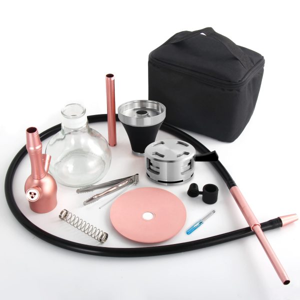 Zebra Smoke Hookah Set with Tote Bag - Image 2
