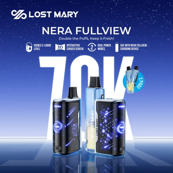Lost Mary Nera Full View 70K Pods – 2 Pack