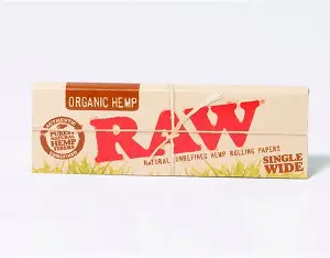RAW Organic Hemp Single Wide Rolling Papers