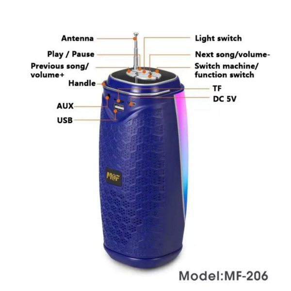 M@F Portable Wireless Speaker - Image 3
